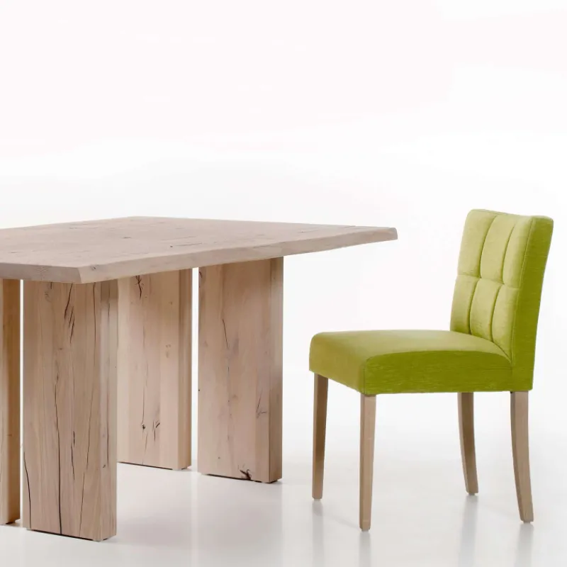 Mobitec Carré ® Chaise rembourrée en bois et tissu> Chaise De Salle à Manger|Chaise Salon