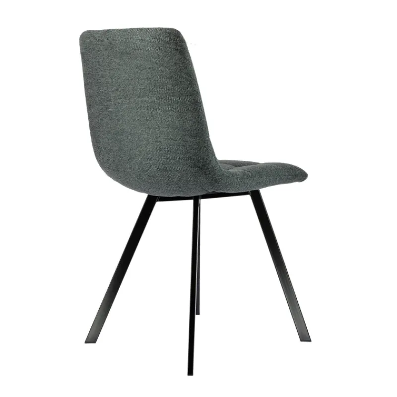CarviChaise moderne matelassée en tissu avec pied en métal> Chaise Salon|Chaise Pour Chambre