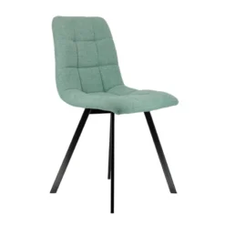 CarviChaise moderne matelassée en tissu avec pied en métal><noscript><img width=