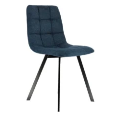 CarviChaise moderne matelassée en tissu avec pied en métal><noscript><img width=