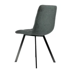 CarviChaise moderne matelassée en tissu avec pied en métal><noscript><img width=