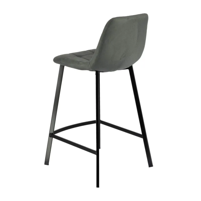 CarviTabouret matelassé hauteur snack en tissu> Tabouret Snack (assise +/- 65 Cm)|Tabouret De Bar (assise +/- 80 Cm)