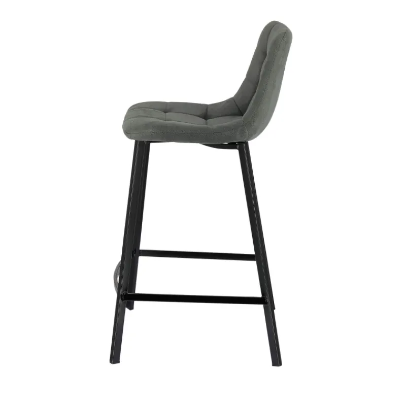 CarviTabouret matelassé hauteur snack en tissu> Tabouret Snack (assise +/- 65 Cm)|Tabouret De Bar (assise +/- 80 Cm)