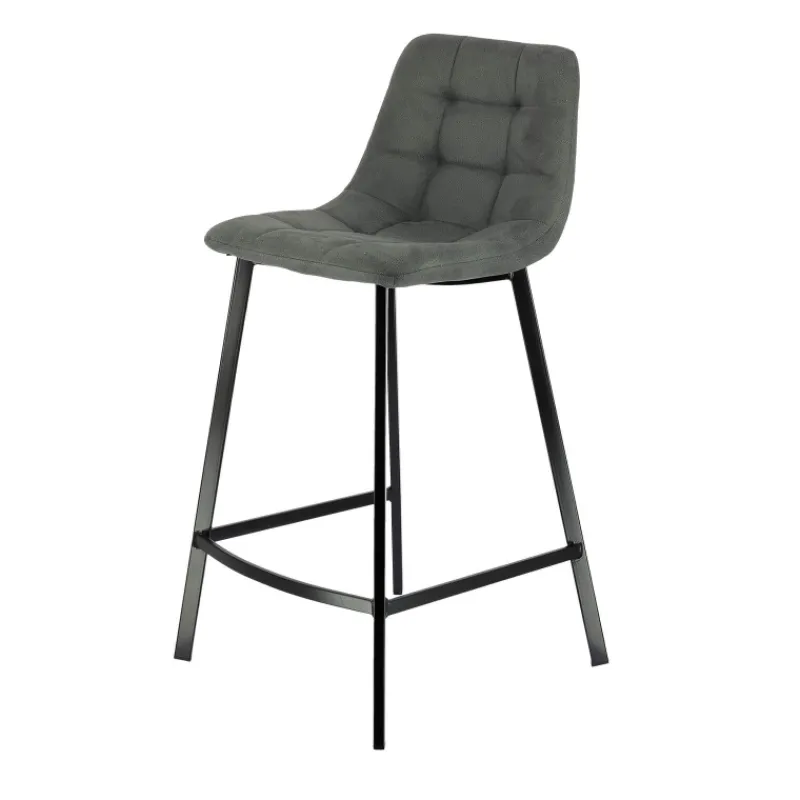 CarviTabouret matelassé hauteur snack en tissu> Tabouret Snack (assise +/- 65 Cm)|Tabouret De Bar (assise +/- 80 Cm)