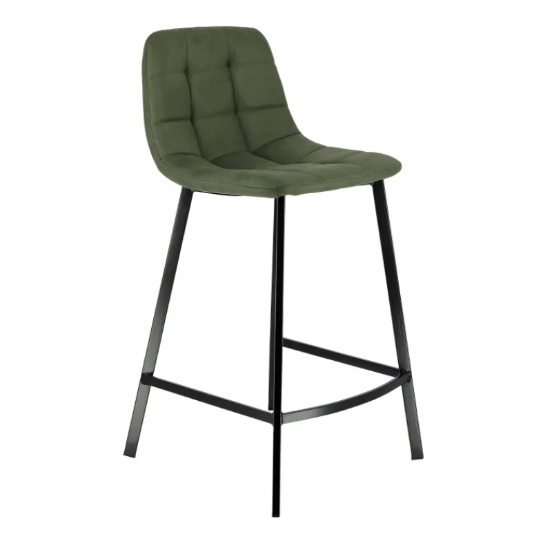 CarviTabouret matelassé hauteur snack en tissu> Tabouret Snack (assise +/- 65 Cm)|Tabouret De Bar (assise +/- 80 Cm)