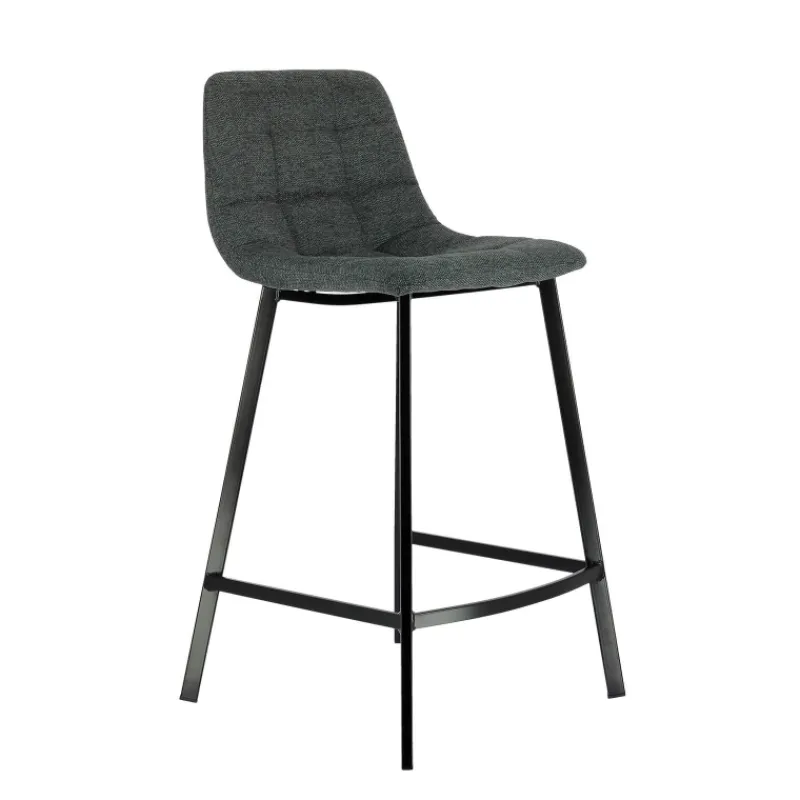 CarviTabouret matelassé hauteur snack en tissu> Tabouret Snack (assise +/- 65 Cm)|Tabouret De Bar (assise +/- 80 Cm)