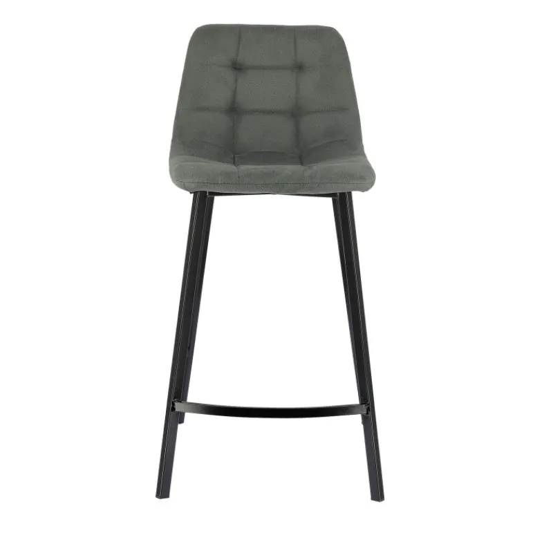 CarviTabouret matelassé hauteur snack en tissu> Tabouret Snack (assise +/- 65 Cm)|Tabouret De Bar (assise +/- 80 Cm)
