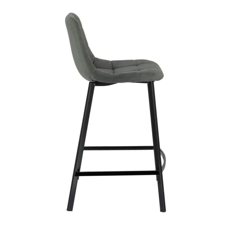 CarviTabouret matelassé hauteur snack en tissu> Tabouret Snack (assise +/- 65 Cm)|Tabouret De Bar (assise +/- 80 Cm)