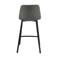 CarviTabouret matelassé hauteur snack en tissu><noscript><img width=