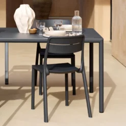 Cassia Chaise de jardin empilable en polypropylène> Chaise De Jardin