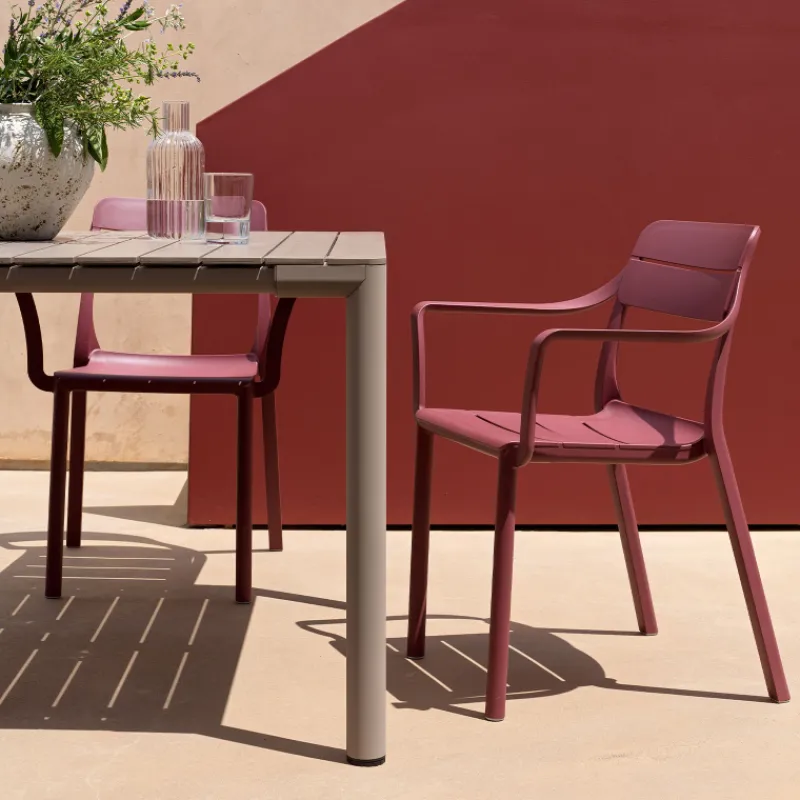 Cassia Fauteuil de jardin empilable en polypropylène> Fauteuil De Jardin|Chaise De Jardin