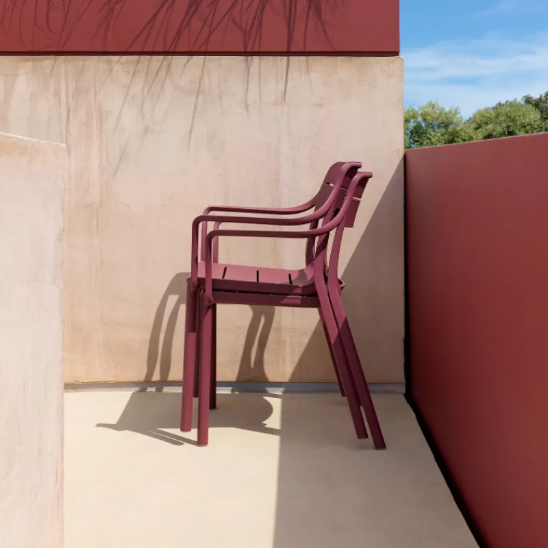 Cassia Fauteuil de jardin empilable en polypropylène> Fauteuil De Jardin|Chaise De Jardin