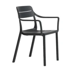 Cassia Fauteuil de jardin empilable en polypropylène><noscript><img width=