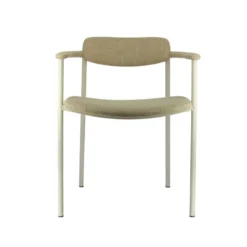 Perfecta Cassis Fauteuil moderne en tissu avec accoudoirs et pieds en métal><noscript><img width=