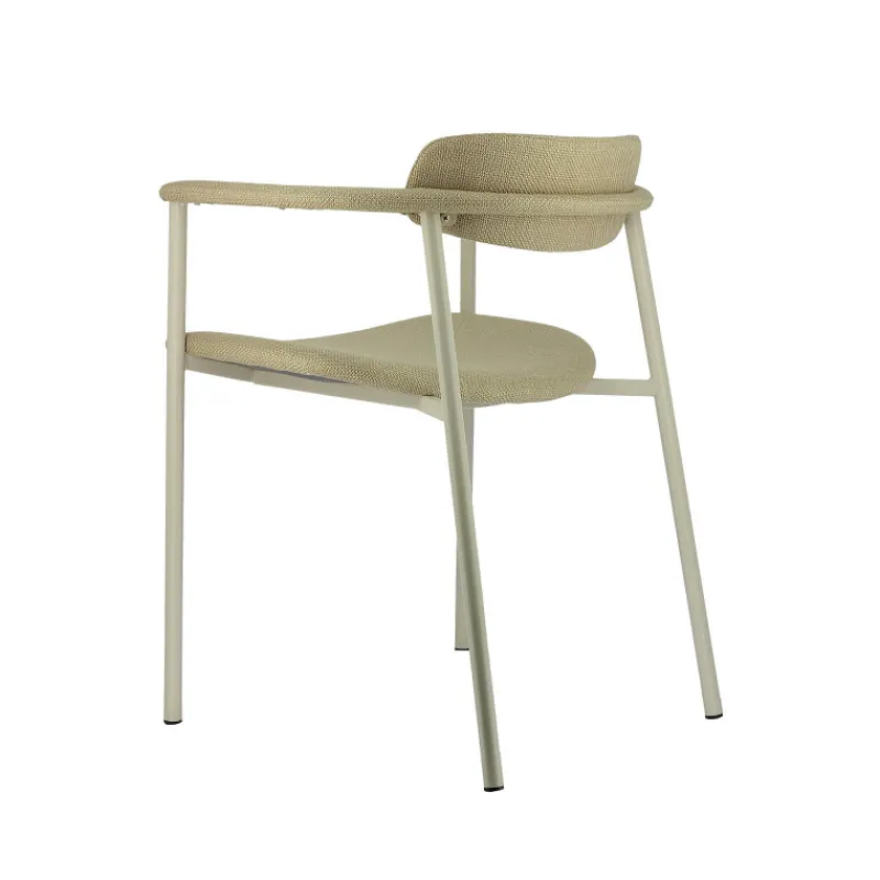Perfecta Cassis Fauteuil moderne en tissu avec accoudoirs et pieds en métal> Chaise De Salle à Manger|Fauteuil De Salon