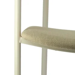 Perfecta Cassis Fauteuil moderne en tissu avec accoudoirs et pieds en métal><noscript><img width=