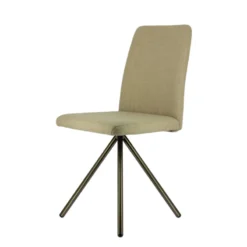 Perfecta Charentes Chaise moderne en tissu et pieds métal><noscript><img width=
