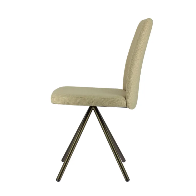 Perfecta Charentes Chaise moderne en tissu et pieds métal> Chaise De Salle à Manger