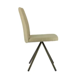 Perfecta Charentes Chaise moderne en tissu et pieds métal><noscript><img width=