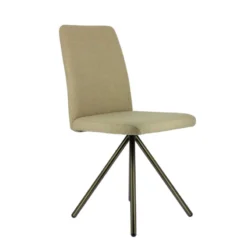 Perfecta Charentes Chaise moderne en tissu et pieds métal><noscript><img width=