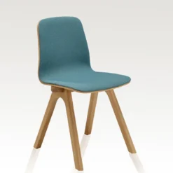 Dasras Chevron Chaise design en tissu et pieds bois> Chaise De Salle à Manger|Chaise Salon