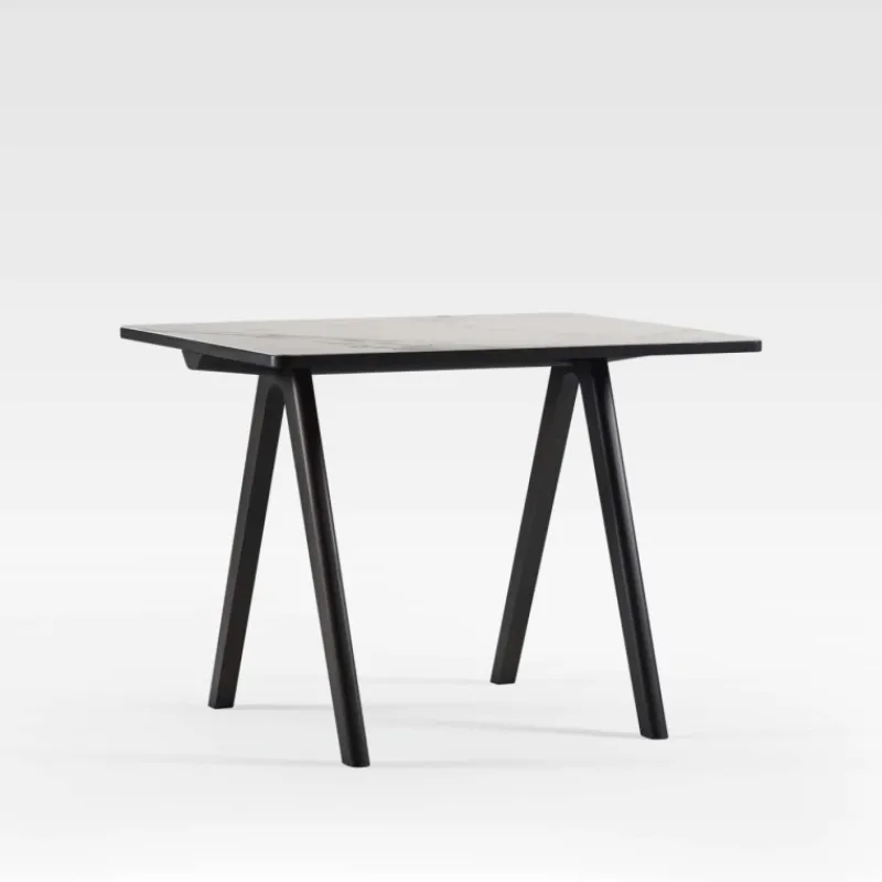Dasras Chevron Table haute de designer en céramique et bois> Table De Salle à Manger