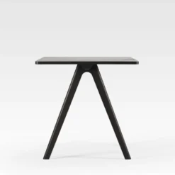 Dasras Chevron Table haute de designer en céramique et bois><noscript><img width=