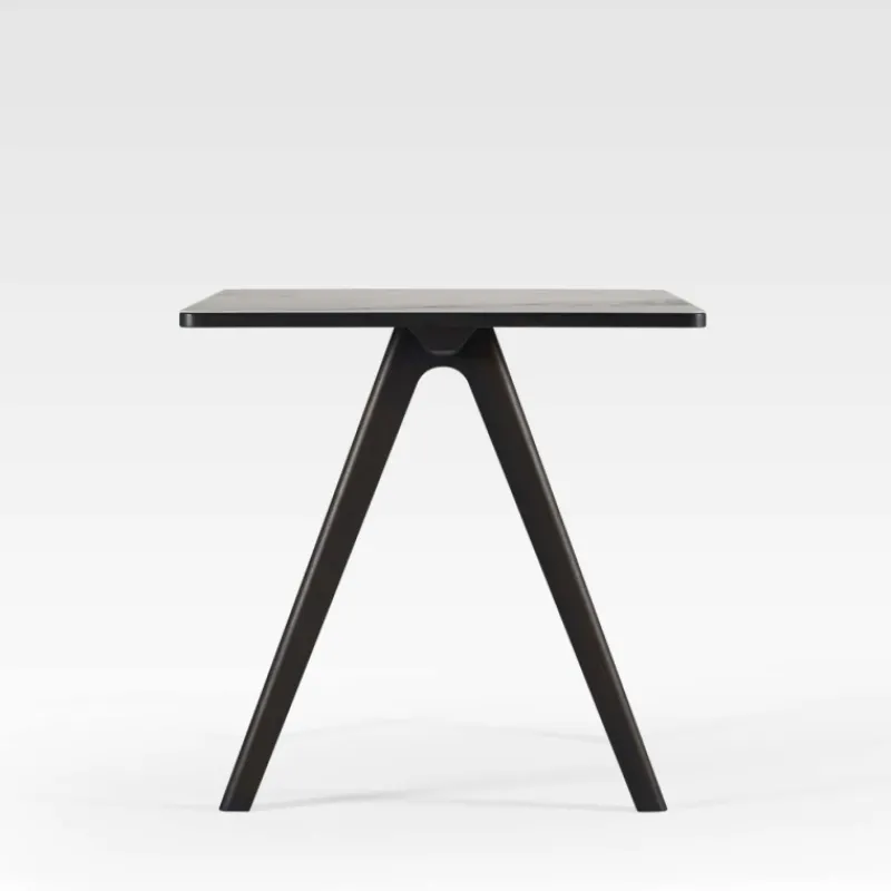 Dasras Chevron Table haute de designer en céramique et bois> Table De Salle à Manger