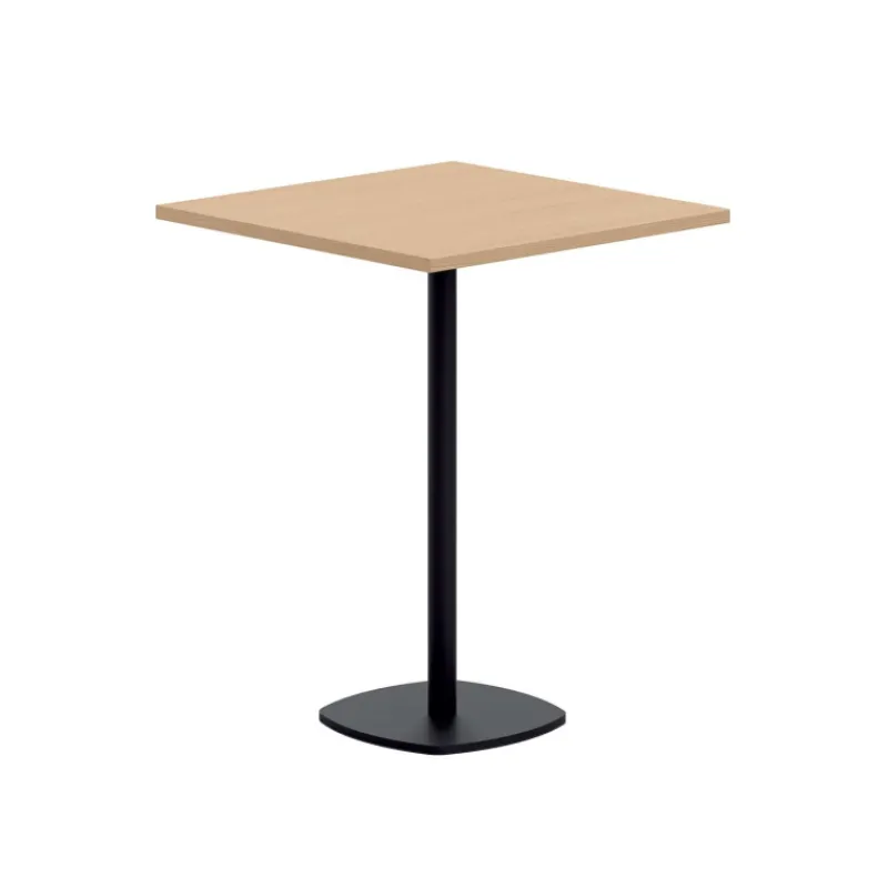 Perfecta Circa Table snack de cuisine carrée en stratifié avec pied central> Table De Cuisine|Table Pour Petit Espace