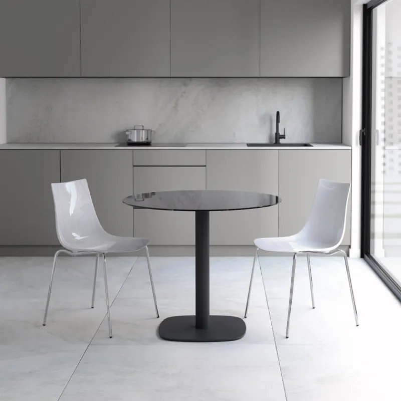 Cancio Circus Table de cuisine ronde en verre petit espace> Table De Cuisine|Table Pour Petit Espace