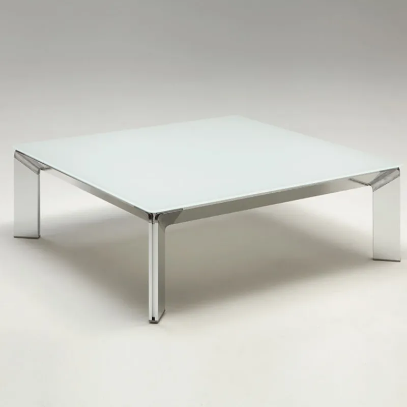 Dexo Class Table basse carrée italienne en verre trempé> Table De Salon