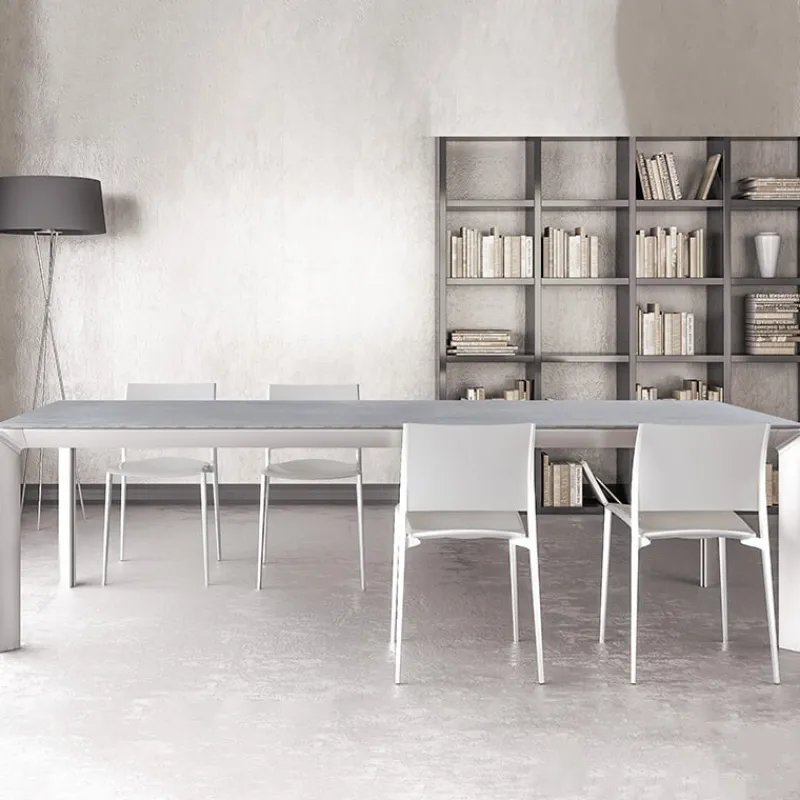 Dexo Class Table rectangle en céramique fabriquée en Italie> Table De Salle à Manger