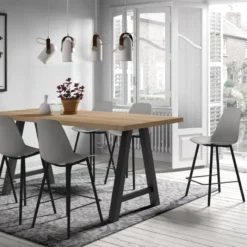 Perfecta Claudio Tabouret snack moderne avec coque en polypropylène><noscript><img width=