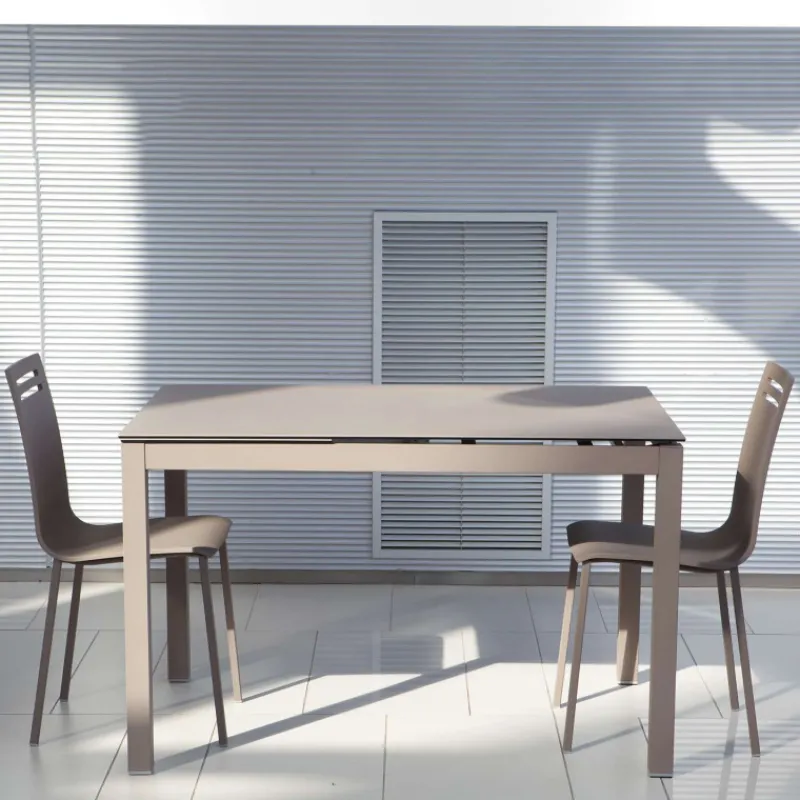 Bailen Céleste Table de cuisine petit espace en céramique avec allonge> Table De Cuisine|Table Pour Petit Espace