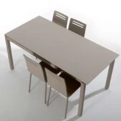 Bailen Céleste Table de cuisine petit espace en céramique avec allonge> Table De Cuisine|Table Pour Petit Espace