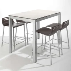 Bailen Céleste Table snack de cuisine petit espace en céramique avec allonge><noscript><img width=