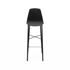 Perfecta Cloe Tabouret de bar belge moderne avec coque en polypropylène et pieds en métal><noscript><img width=