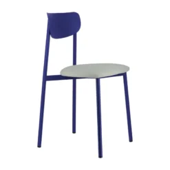 Carrier Colette ® Chaise française en métal avec assise en simili rembourrée> Chaise De Cuisine|Chaise De Salle à Manger