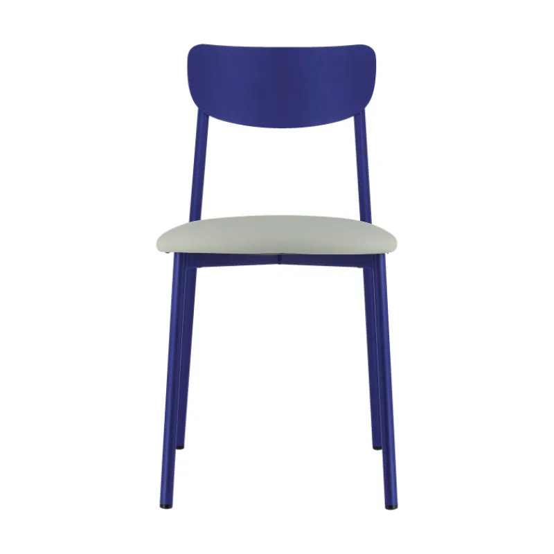Carrier Colette ® Chaise française en métal avec assise en simili rembourrée> Chaise De Cuisine|Chaise De Salle à Manger