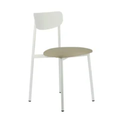 Carrier Colette ® Chaise française en métal avec assise en simili rembourrée><noscript><img width=
