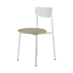 Carrier Colette ® Chaise française en métal avec assise en simili rembourrée><noscript><img width=
