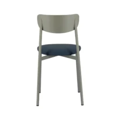 Carrier Colette ® Chaise française en métal avec assise en simili rembourrée><noscript><img width=