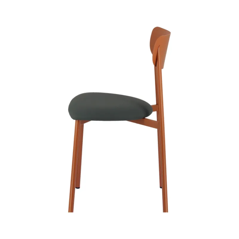 Carrier Colette ® Chaise française en métal avec assise en simili rembourrée> Chaise De Cuisine|Chaise De Salle à Manger