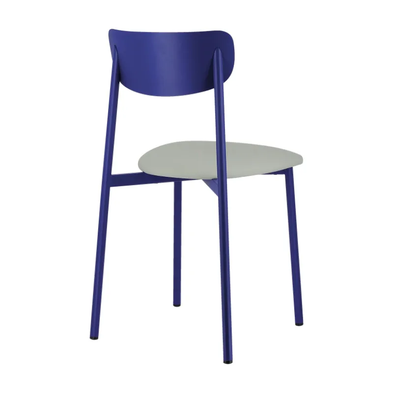 Carrier Colette ® Chaise française en métal avec assise en simili rembourrée> Chaise De Cuisine|Chaise De Salle à Manger