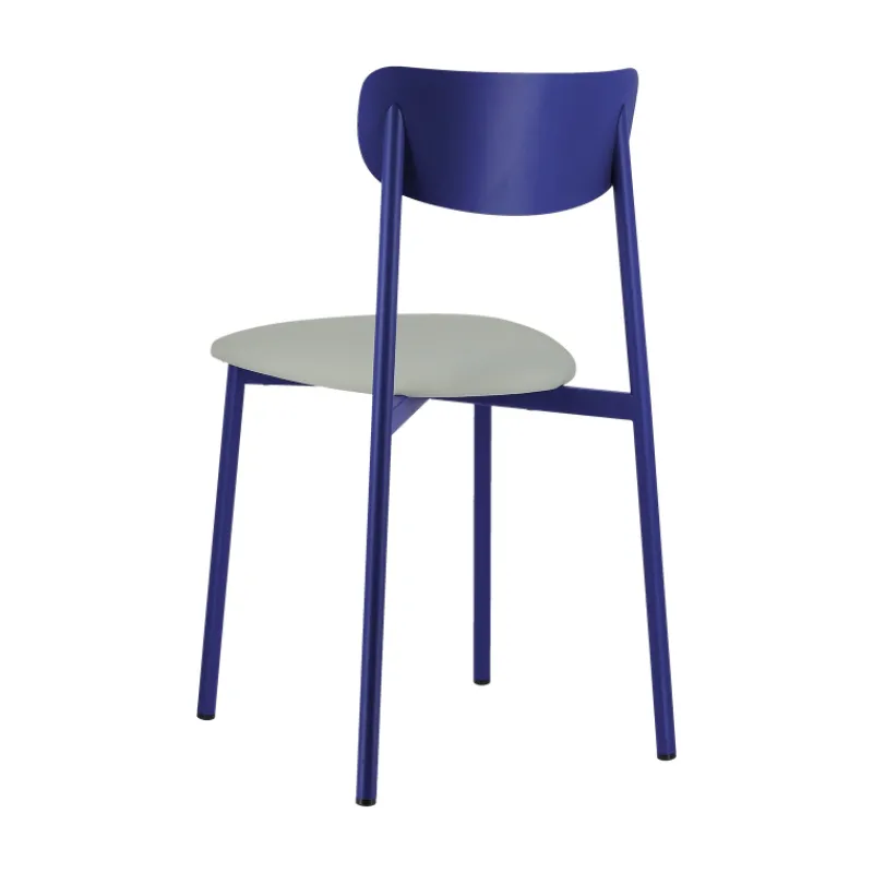 Carrier Colette ® Chaise française en métal avec assise en simili rembourrée> Chaise De Cuisine|Chaise De Salle à Manger