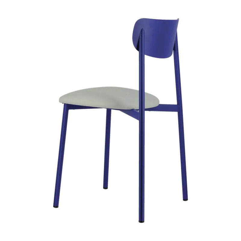 Carrier Colette ® Chaise française en métal avec assise en simili rembourrée> Chaise De Cuisine|Chaise De Salle à Manger