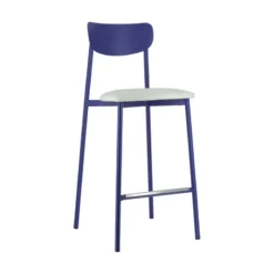 Carrier Colette ® Tabouret snack français en métal avec assise en simili rembourrée><noscript><img width=