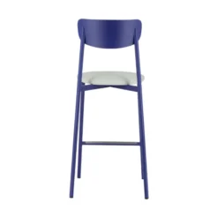 Carrier Colette ® Tabouret snack français en métal avec assise en simili rembourrée><noscript><img width=