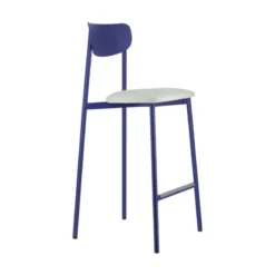 Carrier Colette ® Tabouret snack français en métal avec assise en simili rembourrée><noscript><img width=