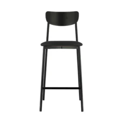Carrier Colette ® Tabouret snack français en métal avec assise en simili rembourrée><noscript><img width=